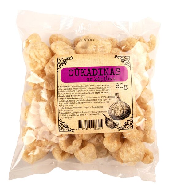 Cūkādiņas OU YES! ar ķiploku, 80g