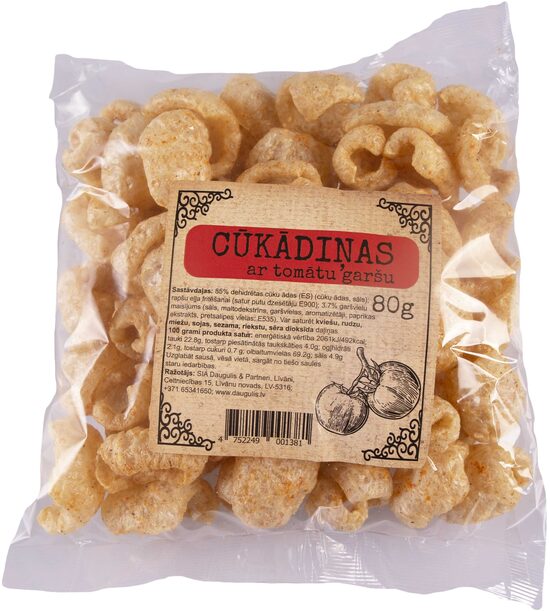 Cūkādiņas OU YES! ar tomātu garšu, 80g