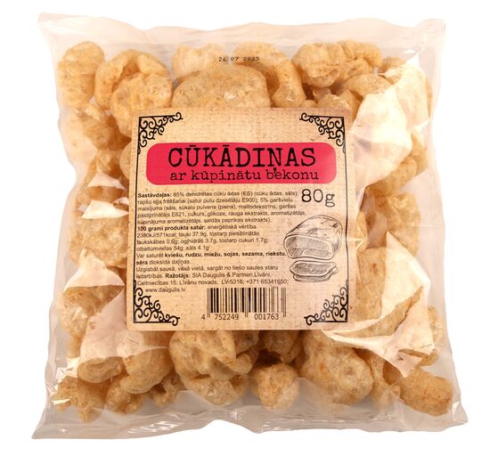 Cūkādiņas OU YES! ar bekona garšu, 80g