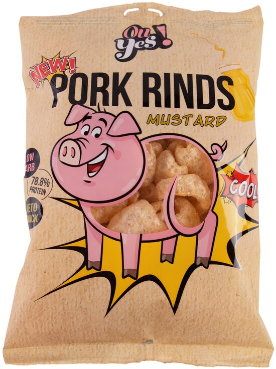 Cūkādiņas OU YES! ar sinepēm, 60g