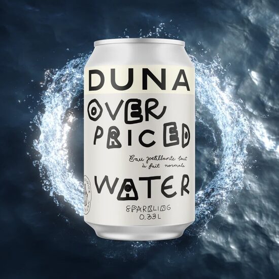 Gāzēts ūdens DUNA Overpriced Sparkling Water, bundžā, 0.33l (DEP)