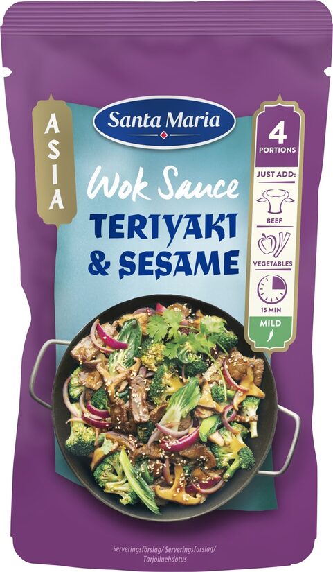 Vok mērce ar terijaki un sezamu 150g, Santa Maria