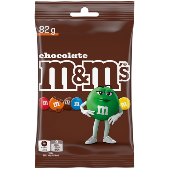 M&M's Chocolate pouch bag 82g NEW