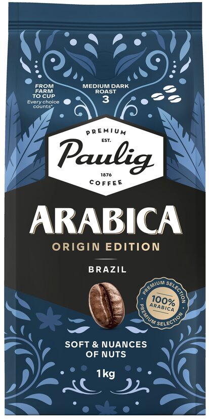 Kafijas pupiņas PAULIG Arabica Origin Edition Brazil 1kg