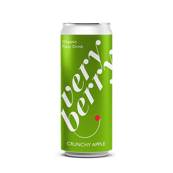 Gāzēts dzēriens VERY BERRY Crunchy Apple, bundžā, 0.33l (DEP)