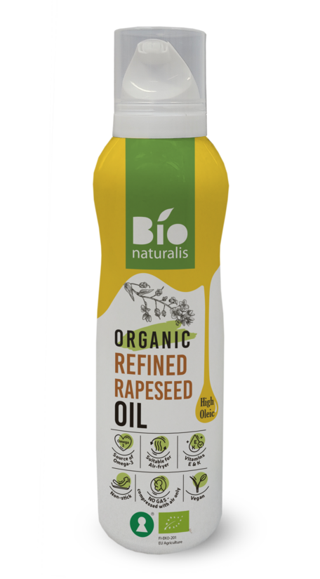 Rapšu eļļa rafinēta BIONATURALIS BIO, izsmidzināma, 200ml