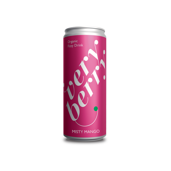 Gāzēts dzēriens VERY BERRY Fizzy Misty Mango, bundžā, 0.33l (DEP)