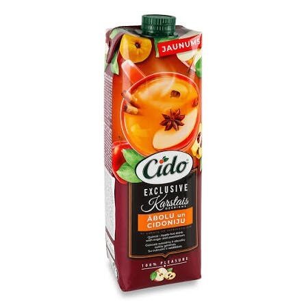Karstais dzēriens CIDO, Ābolu-cidoniju, 1l
