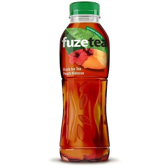Tējas dzēriens FUZE TEA, ar Persiku un Hibiska garšu, negāzēts, PET, 1.5 l(DEP)