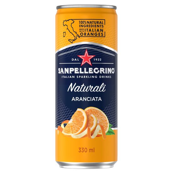 Sulas dzēriens S.PELLEGRINO Aranciata STD Apelsīnu, gāzēts, bundžā, 0.33l(DEP)