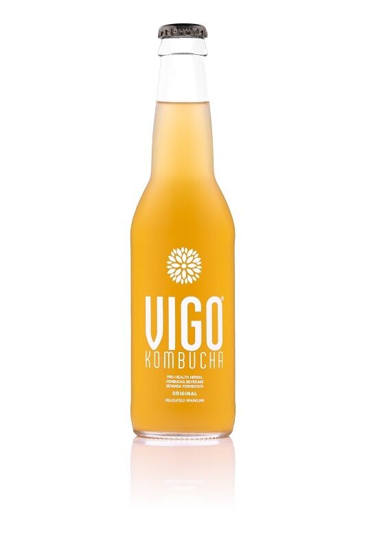Tējas dzēriens atsvaidzinošs VIGO Kombucha, Original, gāzēts, 0.33l(DEP)