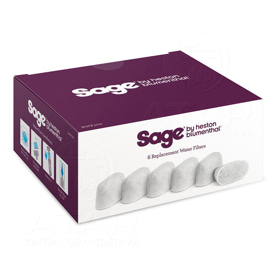 SAGE 6 rezerves ūdens filtri (1 gadam)