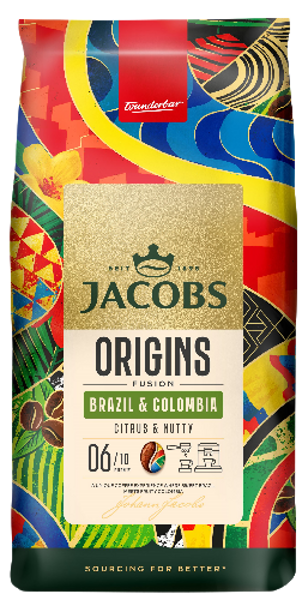 Kafijas pupiņas Jacobs Origins Brazil & Colombia  1kg