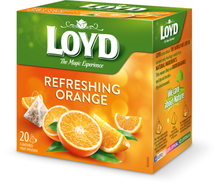 Loyd augļu tēja ar apelsīnu garšu 20x2g