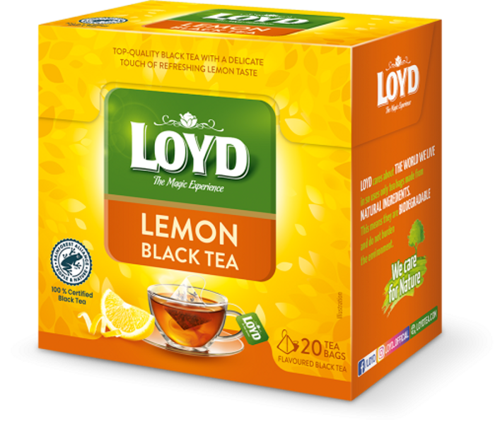 Loyd melnā tēja ar citronu 20*1.7g