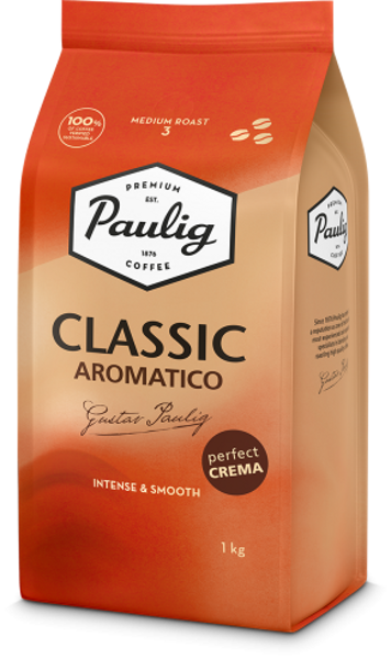Kafijas pupiņas Paulig Classic Aromatico 1kg