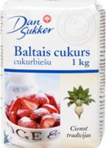 Cukurs baltais, cukurbiešu DAN SUKKER, 1kg FS