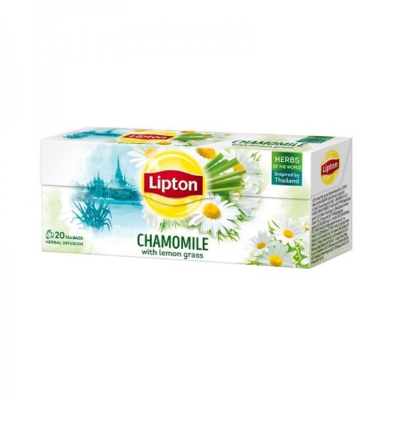 Kumelīšu tēja LIPTON Lemongrass, maisiņi, 25gab