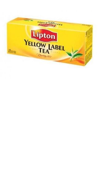 Melnā tēja LIPTON Yellow Label Express, papīra maisiņos, 2gx25gab