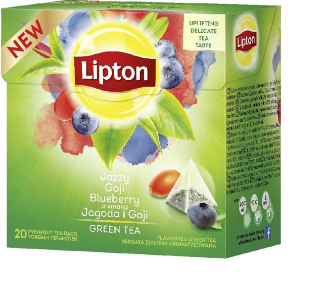 Zaļā tēja LIPTON Mellenes&Godži, 1.4gx20gab