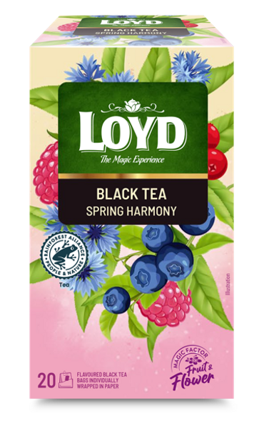 Melnā tēja LOYD Spring Harmony 20x1,75 g