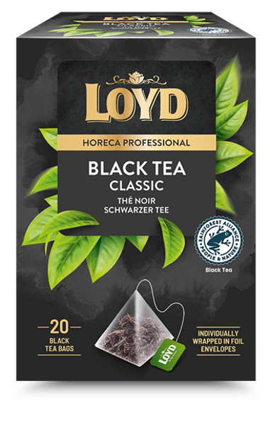 Melnā klasiskā tēja LOYD Pyramids FS, 20x2g
