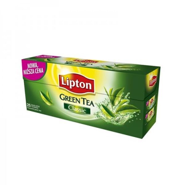 Zaļā tēja LIPTON Citronu un augļu garša, 25gab