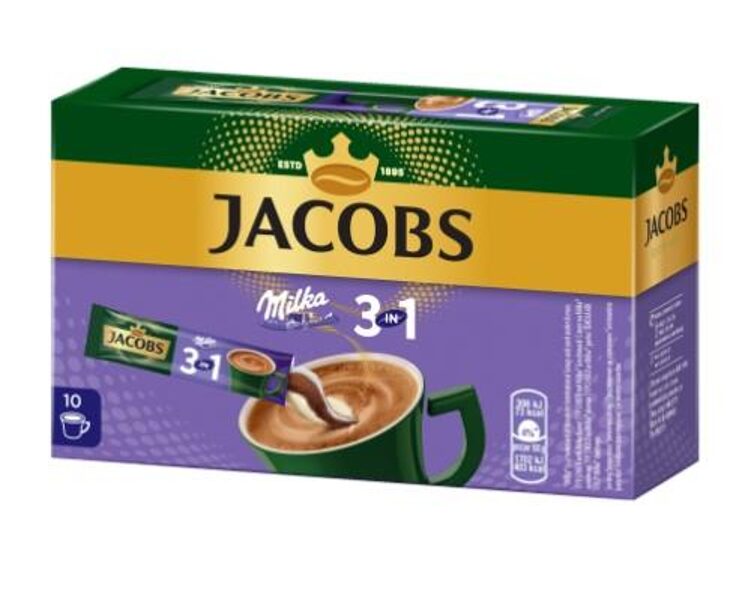 Kafijas dzēriens Jacobs 3in1 Milka (10x18g) 180g