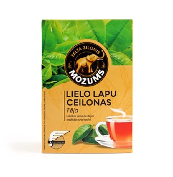 Melnā tēja MOŽUMS Ceilonas, Lielo lapu, beramā, 100 g