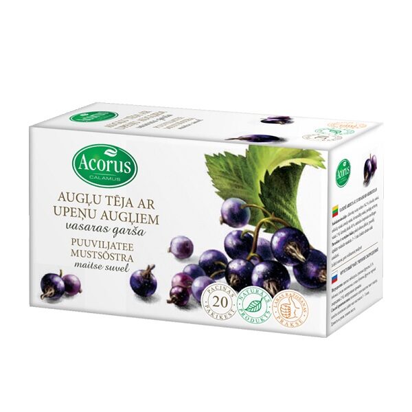Augļu tēja HERBITUM ar Upeņu augļiem, maisiņi, 2.5gx20gb