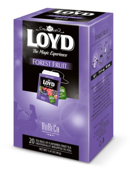 Melnā tēja LOYD Meža ogu FS 20x2g