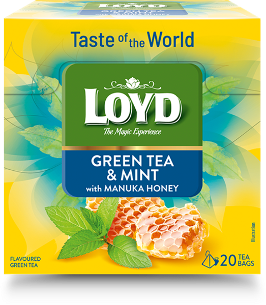 Zaļā tēja LOYD ar piparmētru un manuka medu 20gb. x 1.7g