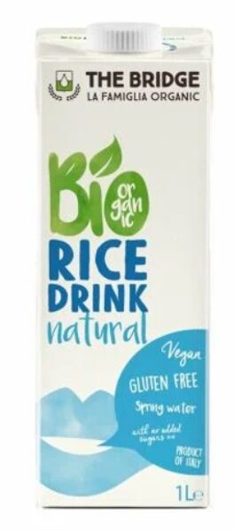 Rīsu dzēriens THE BRIDGE, bez glutēna, 1l BIO
