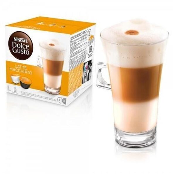 Kafijas kapsulas NESCAFE Dolce Gusto Latte Macchiato, 16gabx11.45g