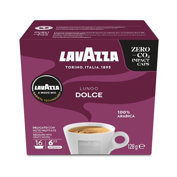 Kafijas kapsulas LAVAZZA, A Modo Mio Lungo Dolce, 128g
