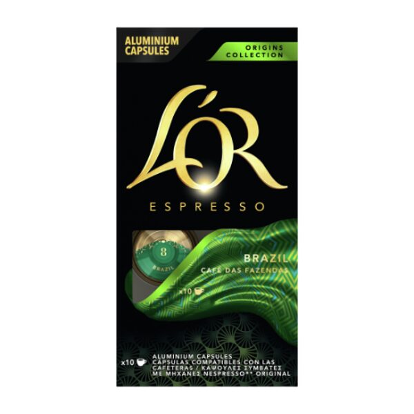 Kafijas kapsulas L'OR Brazil 10x5,2g
