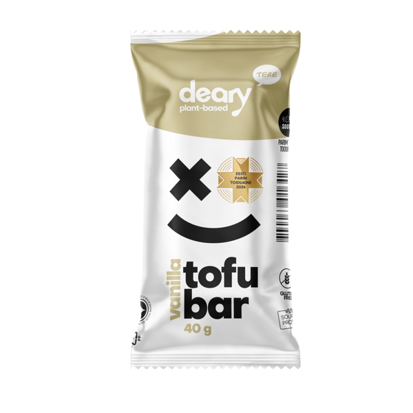 Tofu deserts DEARY ar vaniļas garšu, kakao glazūrā, 40g