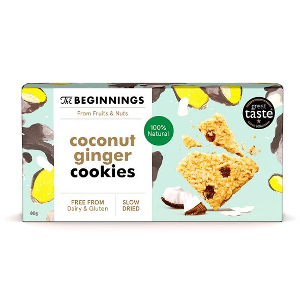 Cepumi The BEGINNINGS Kokosriekstu ingvera, 80g