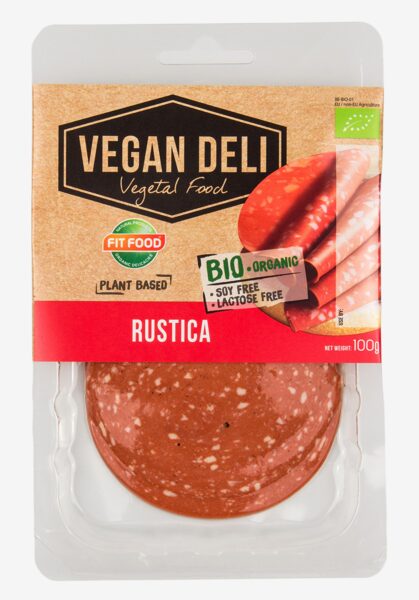 Bioloģisks vegāns produkts VEGAN DELI Rustica, sagriezts, 100g