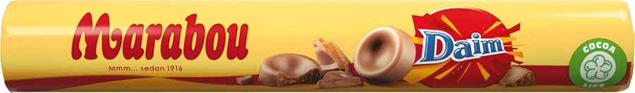 Piena šokolādes konfektes MARABOU Daim Roll, 67 g
