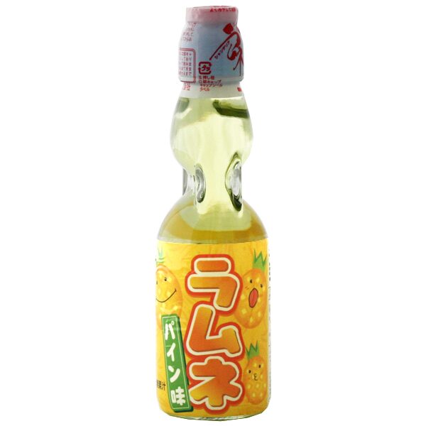 Bezalkoholisks gāzēts dzēriens HATAKOSEN Ramune, Ananāsu, 0.2l (DEP)