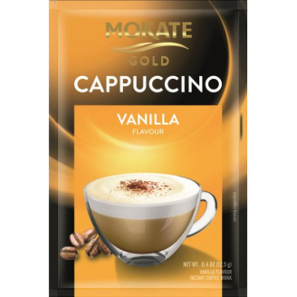 1x Kapučīno dzēriens MOKATE GOLD Vaniļas 12.5g x 8