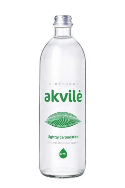Minerālūdens AKVILE, viegli gāzēts, stiklā, 0,75l (DEP)