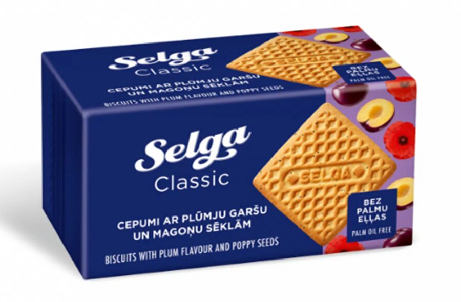 Cepumi SELGA ar plūmju garšu un magoņu sēklām, 180g