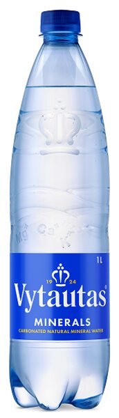 Naturāls minerālūdens VYTAUTAS gāzēts, 1l (DEP)