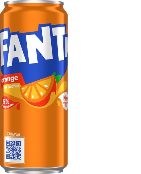 Gāzēts dzēriens FANTA Orange, bundžā, 0.33l(DEP)