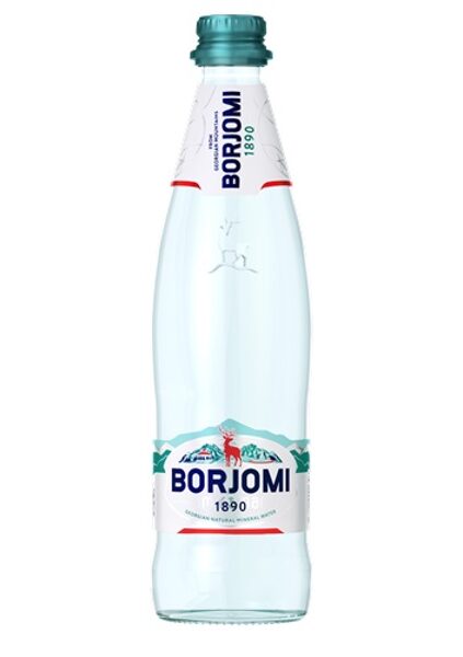 Minerālūdens BORJOMI, stiklā, 0.5 l(DEP)